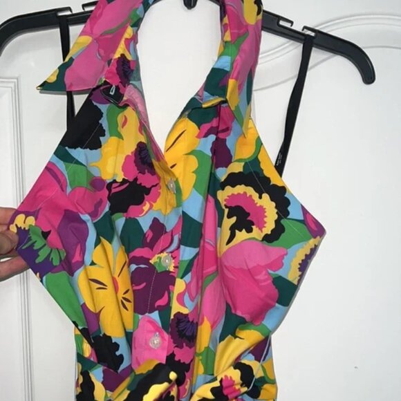 Kate spade Orchid Bloom Floral Halter Dress S - Picture 4 of 4